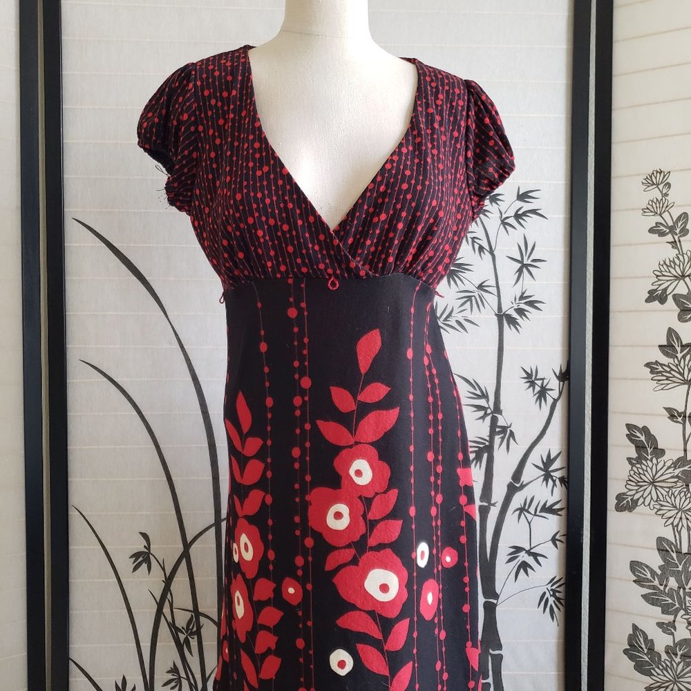 [Fire Los Angeles] Floral Sweater Mini Dress
